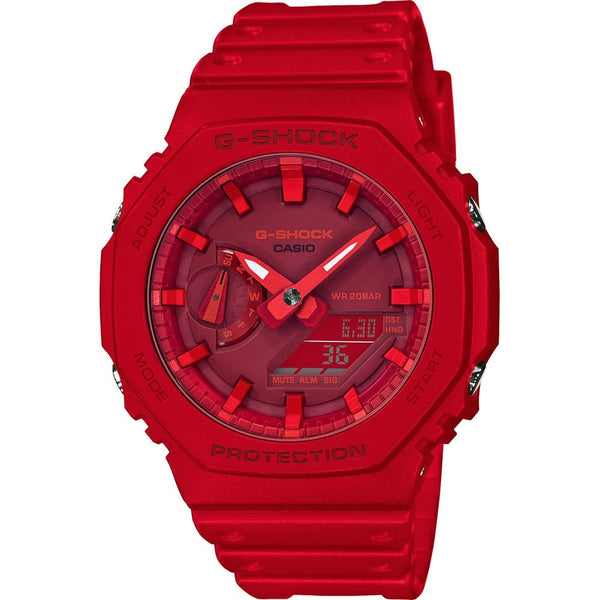 CASIO G - SHOCKCasio G - SHOCK GA - 2100 - 4AER Men's Analog - Digital Watch - Red Resin StrapWATCHESEcecile
