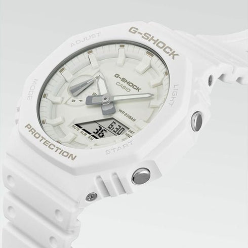 CASIO G - SHOCKCasio G - Shock GA - 2100 - 7A7ER Men's Watch - White Resin, Analog - DigitalWATCHESEcecile