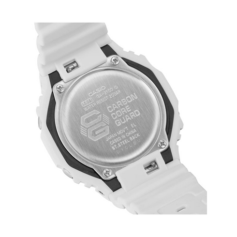 CASIO G - SHOCKCasio G - Shock GA - 2100 - 7A7ER Men's Watch - White Resin, Analog - DigitalWATCHESEcecile