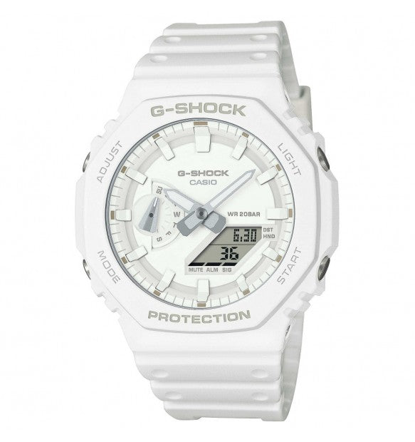CASIO G - SHOCKCasio G - Shock GA - 2100 - 7A7ER Men's Watch - White Resin, Analog - DigitalWATCHESEcecile