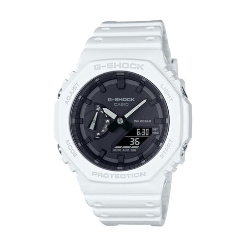 CASIO G - SHOCKCasio G - Shock GA - 2100 - 7AER Men's Watch – White Resin Band, Carbon Core Guard StructureWATCHESEcecile