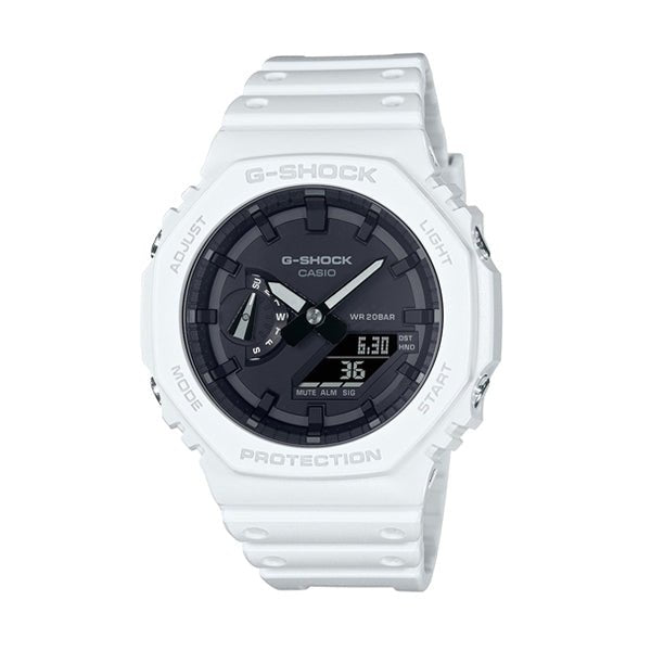 CASIO G - SHOCKCasio G - Shock GA - 2100 - 7AER Men's Watch – White Resin Band, Carbon Core Guard StructureWATCHESEcecile