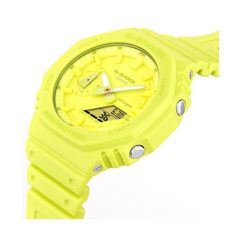 CASIO G - SHOCKCasio G - Shock GA - 2100 - 9A9ER Men's Analog - Digital Watch - Yellow Resin Band, Yellow DialWATCHESEcecile