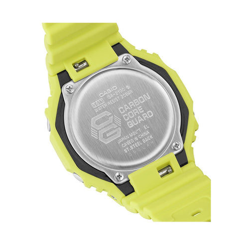 CASIO G - SHOCKCasio G - Shock GA - 2100 - 9A9ER Men's Analog - Digital Watch - Yellow Resin Band, Yellow DialWATCHESEcecile