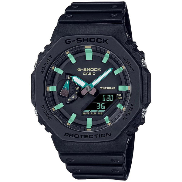 CASIO G - SHOCKCasio G - SHOCK GA - 2100RC - 1AER Men's Watch - 45mm, Black Resin Case with Rusted Iron Design, Analog - Digital DisplayWATCHESEcecile