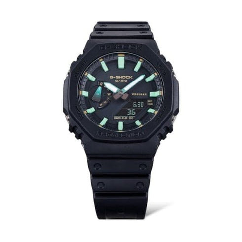 CASIO G - SHOCKCasio G - SHOCK GA - 2100RC - 1AER Men's Watch - 45mm, Black Resin Case with Rusted Iron Design, Analog - Digital DisplayWATCHESEcecile