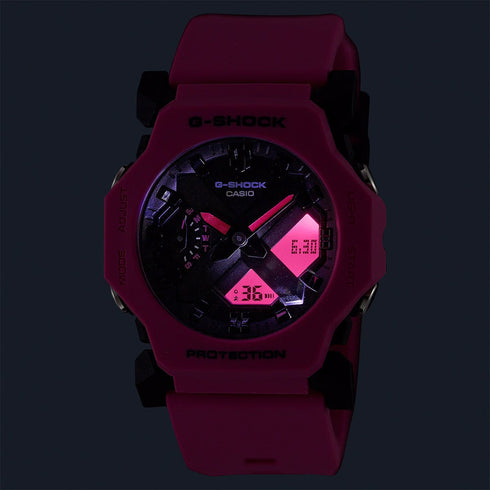 CASIO & VINTAGECasio G - Shock GA - 2300 - 4AER Men's Analog - Digital Watch - 45.4mm Pink Dial, Resin StrapWATCHESEcecile