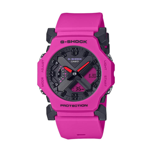 CASIO & VINTAGECasio G - Shock GA - 2300 - 4AER Men's Analog - Digital Watch - 45.4mm Pink Dial, Resin StrapWATCHESEcecile
