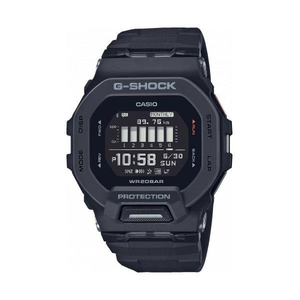 CASIO G - SHOCKCasio G - SHOCK GBD - 200 - 1ER Men's Digital Sports Watch – Black Resin Band, Bluetooth, Step TrackerWATCHESEcecile