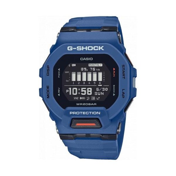 CASIO G - SHOCKCasio G - SHOCK GBD - 200 - 2ER Men's Digital Sports Watch – Navy Blue Resin Band, Bluetooth, Step TrackerWATCHESEcecile