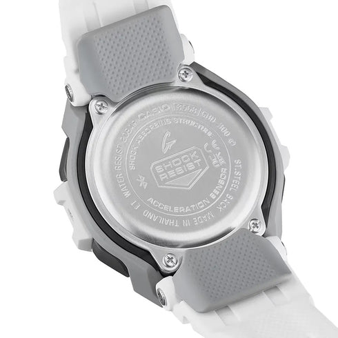 CASIO G - SHOCKCasio G - SHOCK GBD - 300 - 7ER Men's Digital Sports Watch – White Resin Band, Bluetooth, Step TrackerWATCHESEcecile