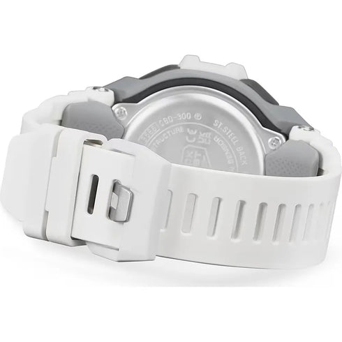 CASIO G - SHOCKCasio G - SHOCK GBD - 300 - 7ER Men's Digital Sports Watch – White Resin Band, Bluetooth, Step TrackerWATCHESEcecile