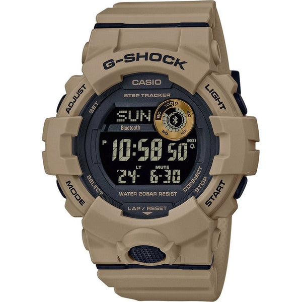CASIO G - SHOCKCasio G - SHOCK GBD - 800UC - 5ER Men's Digital Sports Watch – Beige Resin Band, Bluetooth, Step TrackerWATCHESEcecile