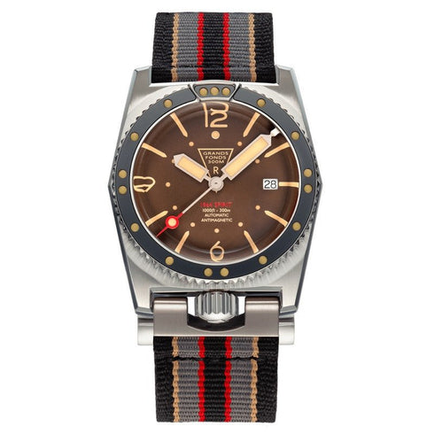 ZRC 1904 GENEVEZRC Grands Fonds 300 1964 Spirit GF41218 - 41.5mm Stainless Steel, Brown Dial, NATO StraWATCHESEcecile
