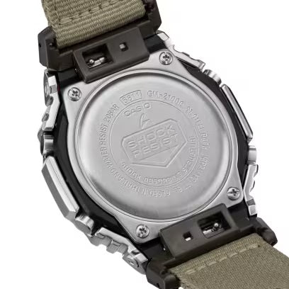 CASIO G - SHOCKCasio G - SHOCK GM - 2100C - 5AER Men's Analog - Digital Watch – Metal Bezel, Beige Fabric Strap, 200M Water ResistanceWATCHESEcecile