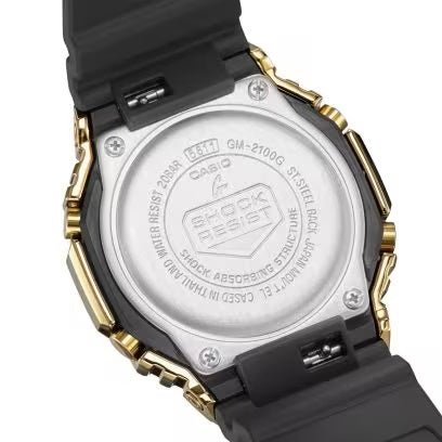 CASIO G - SHOCKCasio G - SHOCK GM - 2100G - 1A9ER Men's Analog - Digital Watch - Black Resin Strap with Gold Ion - Plated BezeWATCHESEcecile
