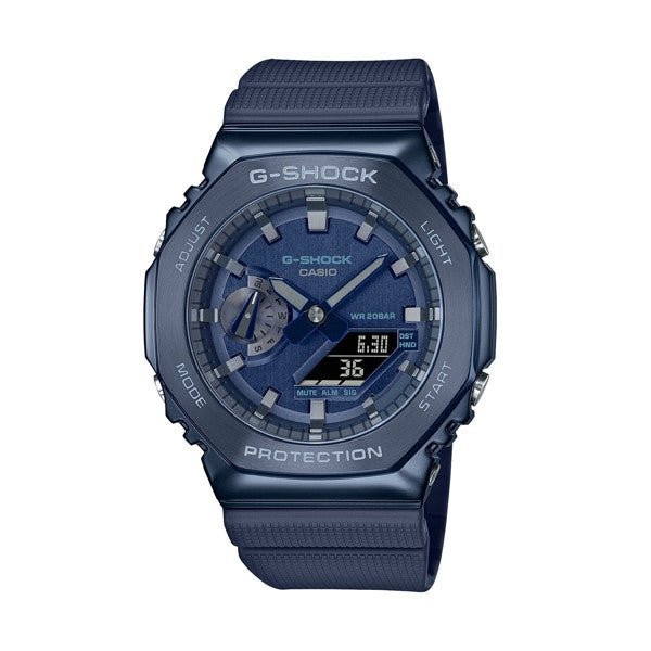 CASIO G - SHOCKCasio G - SHOCK GM - 2100N - 2AER Men's Analog - Digital Watch – Stainless Steel Bezel, Blue IP Finish, 200M Water ResistanceWATCHESEcecile