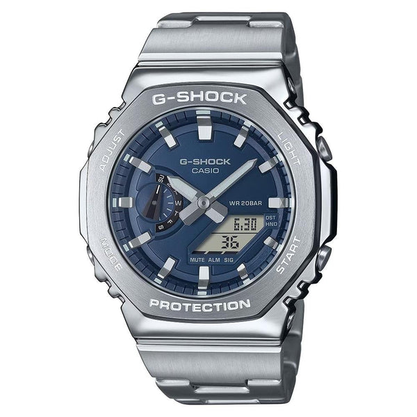 CASIO G - SHOCKCasio G - SHOCK GM - 2110D - 2BER Men's Analog - Digital Watch - Navy Blue Stainless SteelWATCHESEcecile