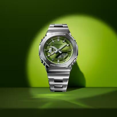 CASIO G - SHOCKCasio G - SHOCK GM - 2110D - 3AER Men's Analog - Digital Watch - Lime Green Stainless SteelWATCHESEcecile