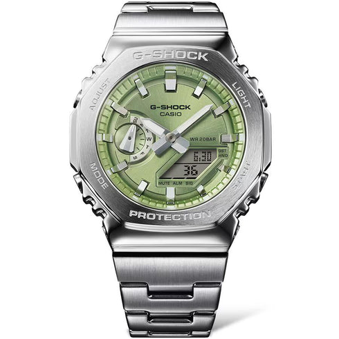CASIO G - SHOCKCasio G - SHOCK GM - 2110D - 3AER Men's Analog - Digital Watch - Lime Green Stainless SteelWATCHESEcecile