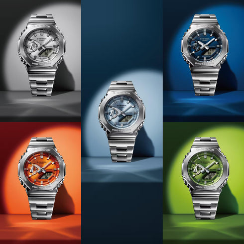 CASIO G - SHOCKCasio G - SHOCK GM - 2110D - 3AER Men's Analog - Digital Watch - Lime Green Stainless SteelWATCHESEcecile
