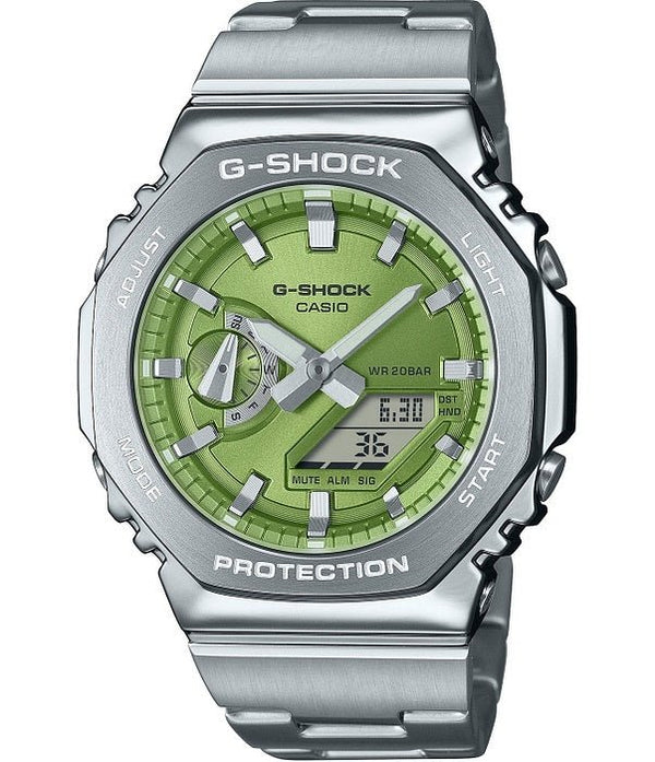 CASIO G - SHOCKCasio G - SHOCK GM - 2110D - 3AER Men's Analog - Digital Watch - Lime Green Stainless SteelWATCHESEcecile