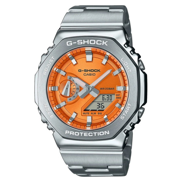 CASIO G - SHOCKCasio G - SHOCK GM - 2110D - 4AER Men's Analog - Digital Watch - Orange Stainless SteelWATCHESEcecile