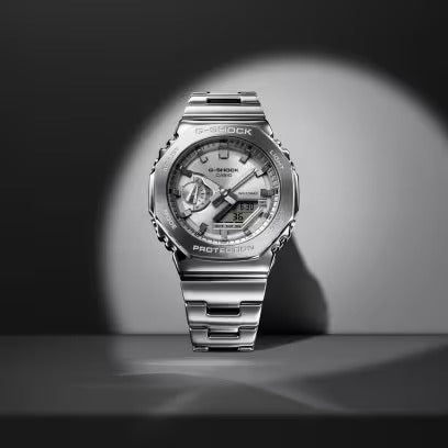 CASIO G - SHOCKCasio G - SHOCK GM - 2110D - 7AER Men's Analog - Digital Watch - Silver Stainless SteelWATCHESEcecile