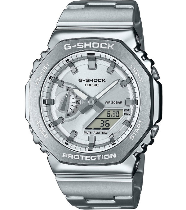 CASIO G - SHOCKCasio G - SHOCK GM - 2110D - 7AER Men's Analog - Digital Watch - Silver Stainless SteelWATCHESEcecile