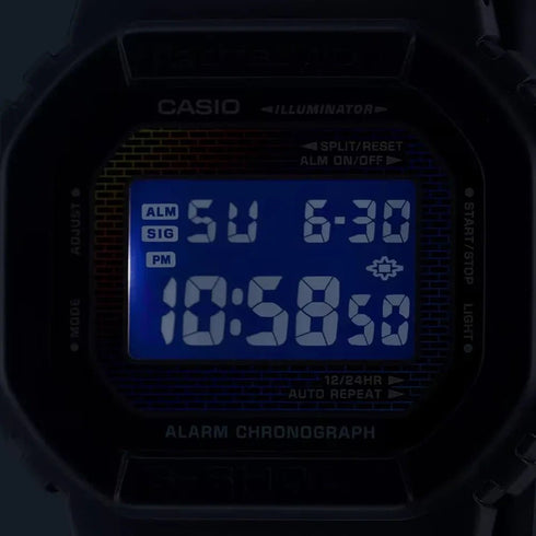 CASIO G - SHOCKCasio G - Shock GM - 5600RW - 1ER G - STEEL 5600 Series Watch with Rainbow Brick Wall DesignWATCHESEcecile
