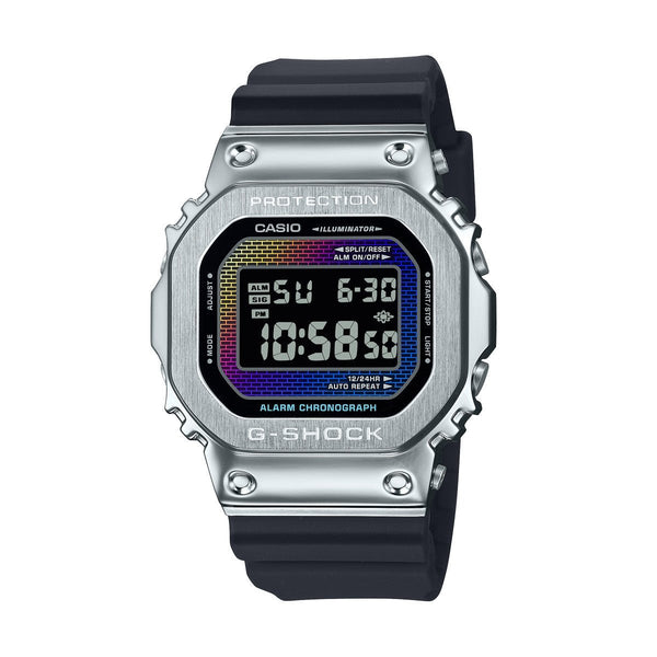 CASIO G - SHOCKCasio G - Shock GM - 5600RW - 1ER G - STEEL 5600 Series Watch with Rainbow Brick Wall DesignWATCHESEcecile