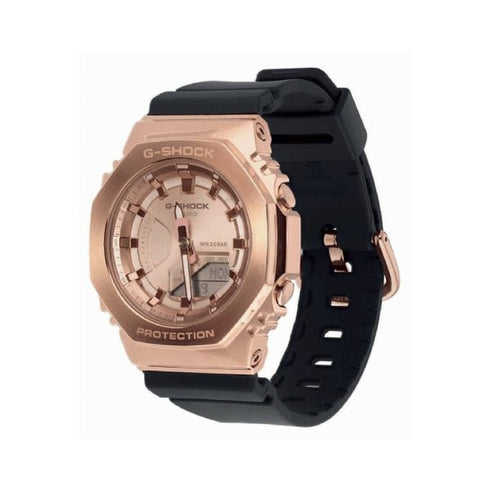 CASIO G - SHOCKCasio G - SHOCK GM - S2100PG - 1A4ER Women's Analog - Digital Watch – Metal - Clad Octagonal Design, Pink Gold IP Bezel, 200M Water ResistanceWATCHESEcecile