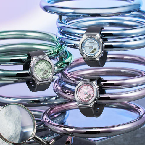 CASIO G - SHOCKCasio G - SHOCK GM - S2110 - 2AER Women's Watch – Blue Dial, Metal BezelWATCHESEcecile