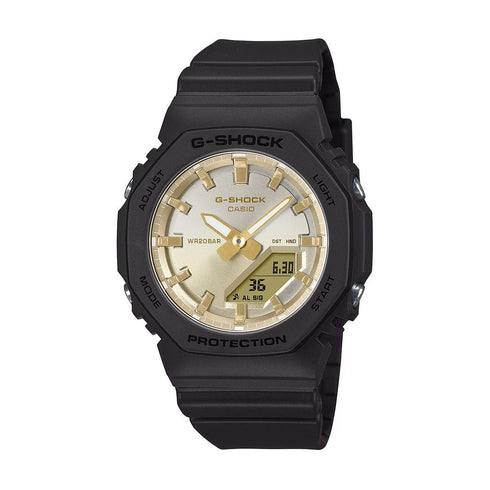 CASIO & VINTAGECasio G - Shock GMA - P2100SG - 1AER Women's Watch – Black Resin Strap, Gold Gradient DialWATCHESEcecile
