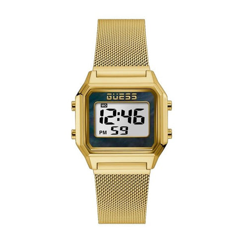 GUESSGuess Zoom GW0343L2 Women's Gold - Tone Digital Mesh WatchWATCHESEcecile