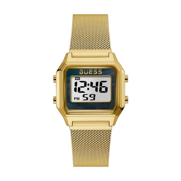 GUESSGuess Zoom GW0343L2 Women's Gold - Tone Digital Mesh WatchWATCHESEcecile