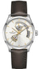 HAMILTONHamilton Jazzmaster Open Heart Auto H32675551 - 40mm Silver Dial, Brown Leather StrapWATCHESEcecile