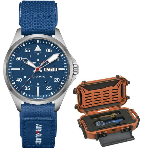 HAMILTONHamilton Khaki Aviation Pilot Day Date Auto H64655941 - Blue Dial, Titanium CaseWATCHESEcecile