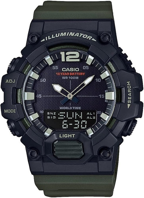 CASIO & VINTAGECasio HDC - 700 - 3AVCF Men's Analog - Digital Watch - Green Resin Band, 10 - Year BatteryWATCHESEcecile
