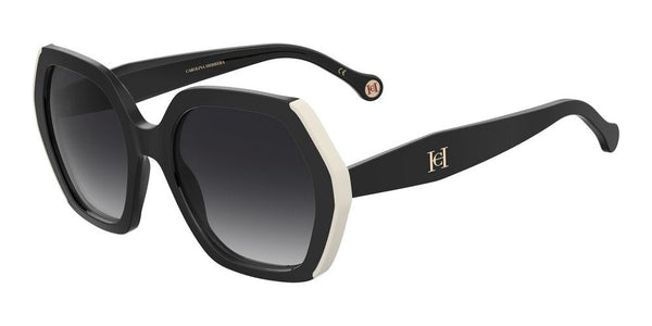 CAROLINA HERRERACarolina Herrera HER 0181/S 80S - 9O 55 Women's Sunglasses - Black & White Frame, Grey GradientEYEWEAREcecile