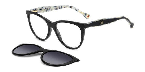 CAROLINA HERRERACarolina Herrera HER 0259/CS Sunglasses with Clip - On - Black Frame, Grey Polarized Lenses, 54mmEYEWEAREcecile