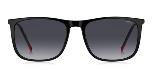 BOSSHUGO HG 1319/S 807 - 9O Men's Square Sunglasses - Black Frame, Dark Grey Gradient LensesEYEWEAREcecile