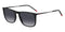 BOSSHUGO HG 1319/S 807 - 9O Men's Square Sunglasses - Black Frame, Dark Grey Gradient LensesEYEWEAREcecile