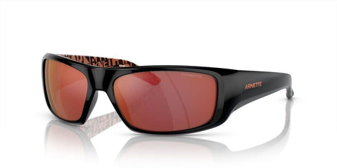 ARNETTEArnette Hot Shot AN4182 2916 - 6Q Men's Sunglasses - Black Frame, Orange Mirror LensesEYEWEAREcecile