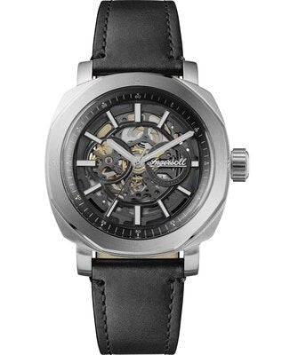 INGERSOLL 1892Ingersoll Outrider Automatic Men's Watch I16401 - Black Dial, Leather StrapWATCHESEcecile