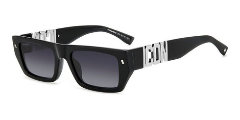 DSQUARED2Dsquared2 ICON 0011/S Sunglasses – Black Frame, Grey Gradient Lenses, 54mmEYEWEAREcecile