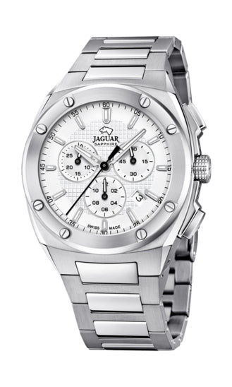 JAGUARJaguar J805/A Men's Executive Chronograph Watch - Stainless Steel Bracelet, Silver DialWATCHESEcecile