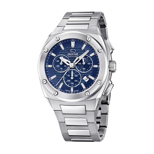 JAGUARJaguar Men's Swiss Quartz Chronograph Watch - Model J805/B, Stainless Steel Case, Blue Dial, Sapphire CrystalWATCHESEcecile