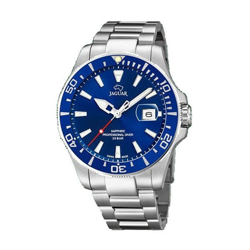 JAGUARJaguar Men's Swiss Quartz Professional Diver Watch - Model J860/C, Stainless Steel Case, Blue Dial, Sapphire CrystalWATCHESEcecile