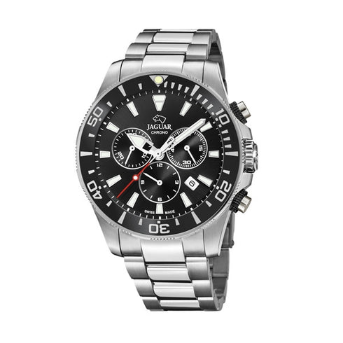 JAGUARJaguar Men's Swiss Quartz Chronograph Watch - Model J861/3, Stainless Steel Case, Black Dial, Sapphire CrystalWATCHESEcecile